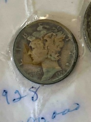 1928 United States Mercury Dime