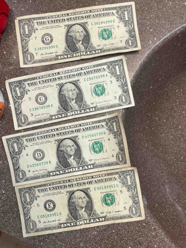 United States One Dollar Federal Reserve Notes (Lot of 4)