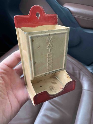 Vintage Wall-Mount Match Holder