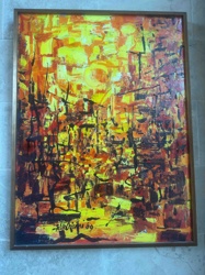 1969 Felix Ojo Oil on Canvas