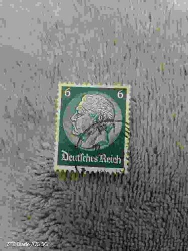 Germany 1932 Paul von Hindenburg 6 Pfennig Postage Stamp