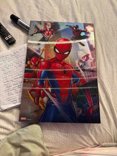 Marvel Spider-Man 'Into the Spider-Verse' Frameless Displate/Canvas Art Print