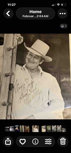 Signed John Wayne Promotional Photograph