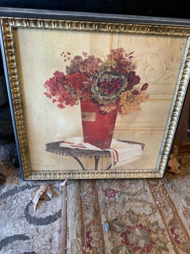 Framed Floral Still Life Print by Danhui Nai