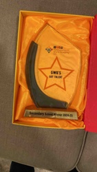 Gems World Academy Dubai GWA's Got Talent Secondary School Winner 2024-25 Glass Trophy