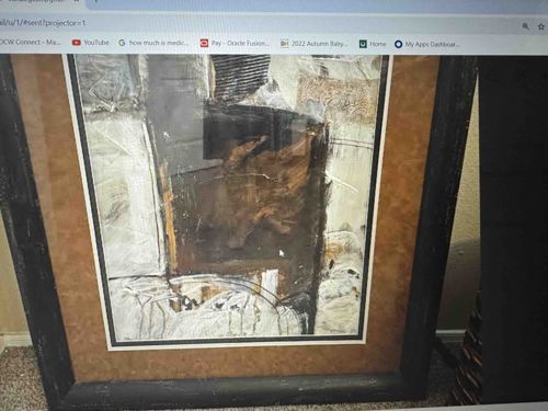 Framed Abstract Artwork