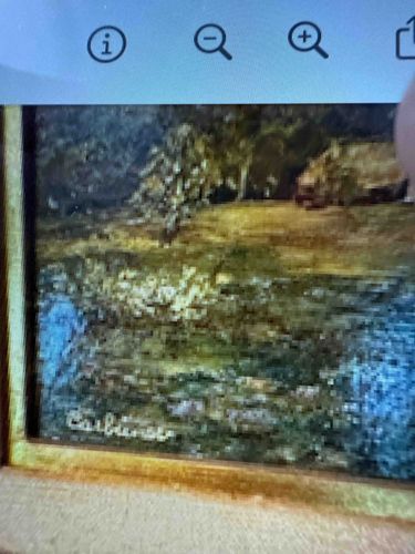 Signed Landscape Painting by 'Carlsen/Carlhian'