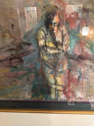 Abstract Expressionist Figure Painting