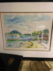 Framed Watercolor Landscape Print