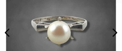 Art Deco Style Pearl Ring