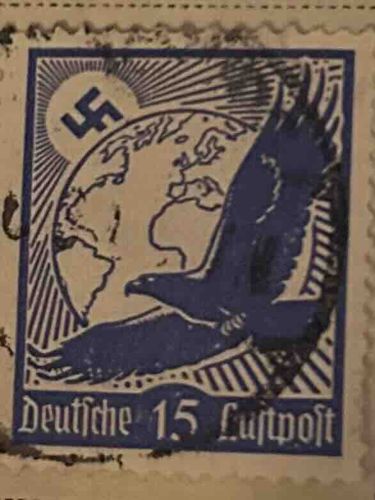 Nazi Germany 'Deutsche Luftpost' 15 Pfennig Airmail Stamp