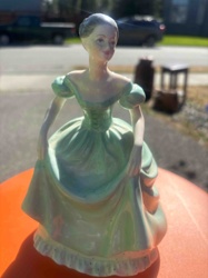 Pastel Green Gown Figurine