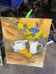 Still Life with Daffodils, Flowers, Lemons, Pitcher, and Creamer