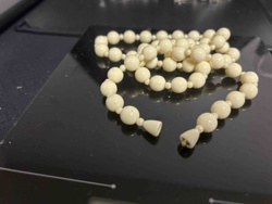 Vintage Faux Ivory Beaded Necklace