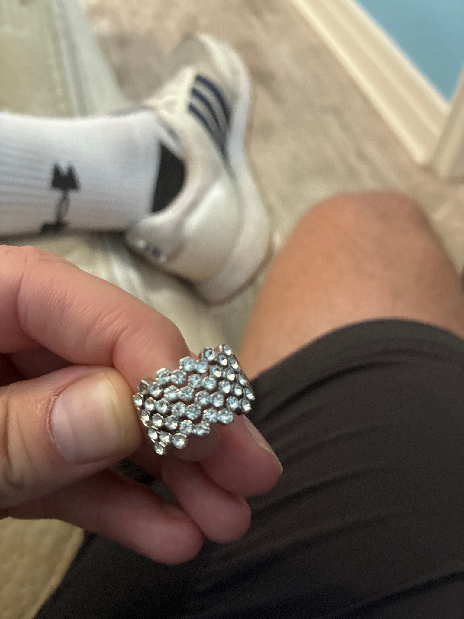 Submitted photo of Rhinestone Cluster Band Ring