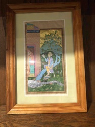 Framed Indo-Persian Style Miniature Painting