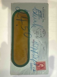 Vintage R.R. Dick Ltd. Window Envelope with 1912 Postmark