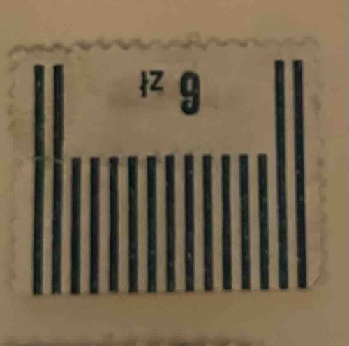 Polish Post Label with Price and Barcode