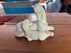 Aldon Ceramic Horse and Foal Figurine