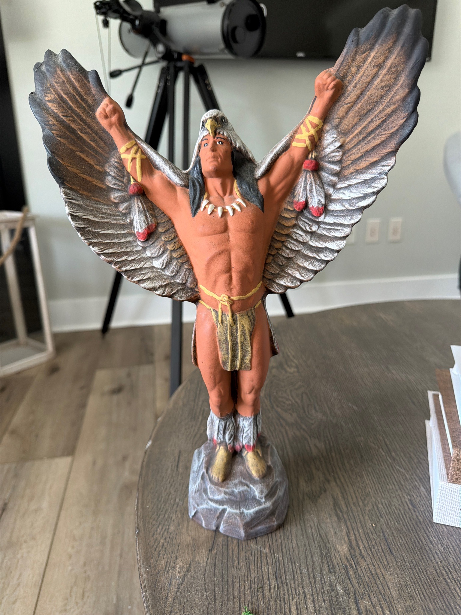 Submitted photo of Sculptural figurine of a Native American eagle dancer (unverified)