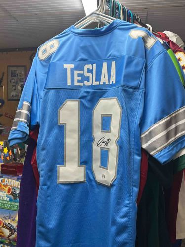 Signed Isaac TeSlaa University of Arkansas Football Jersey