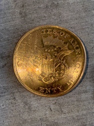 United States Twenty Dollar Gold Coin (Reverse)