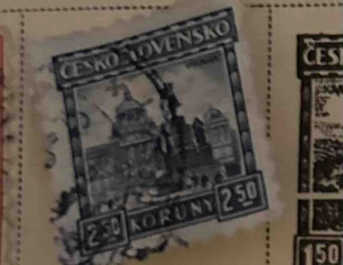 Czechoslovakian 'Česko-Slovensko' Koruny Postage Stamp