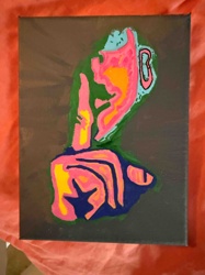 Abstract Figural Painting on Canvas