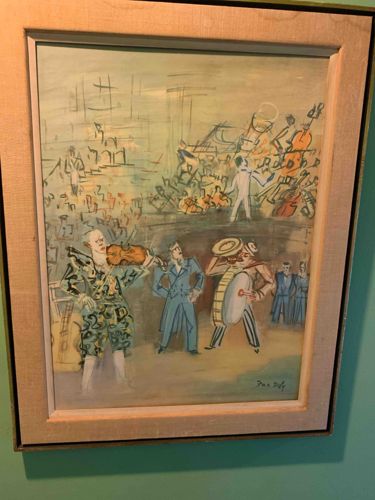 Musical Scene with Clown and Orchestra (Signed Pau Duff)