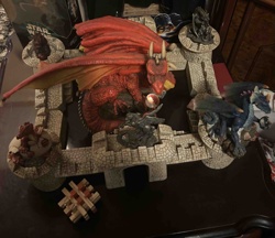 Dragon Castle Fantasy Statue/Figurine Display