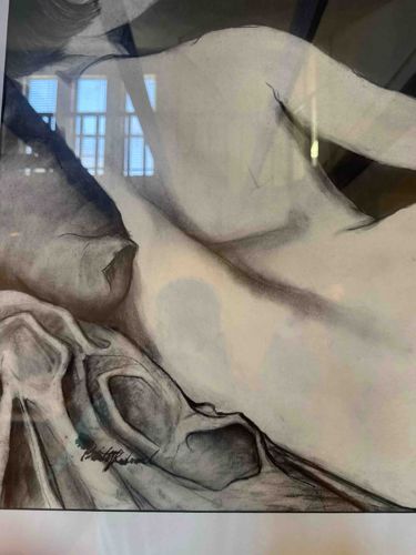 Original Figurative Charcoal and Graphite Sketch on Paper