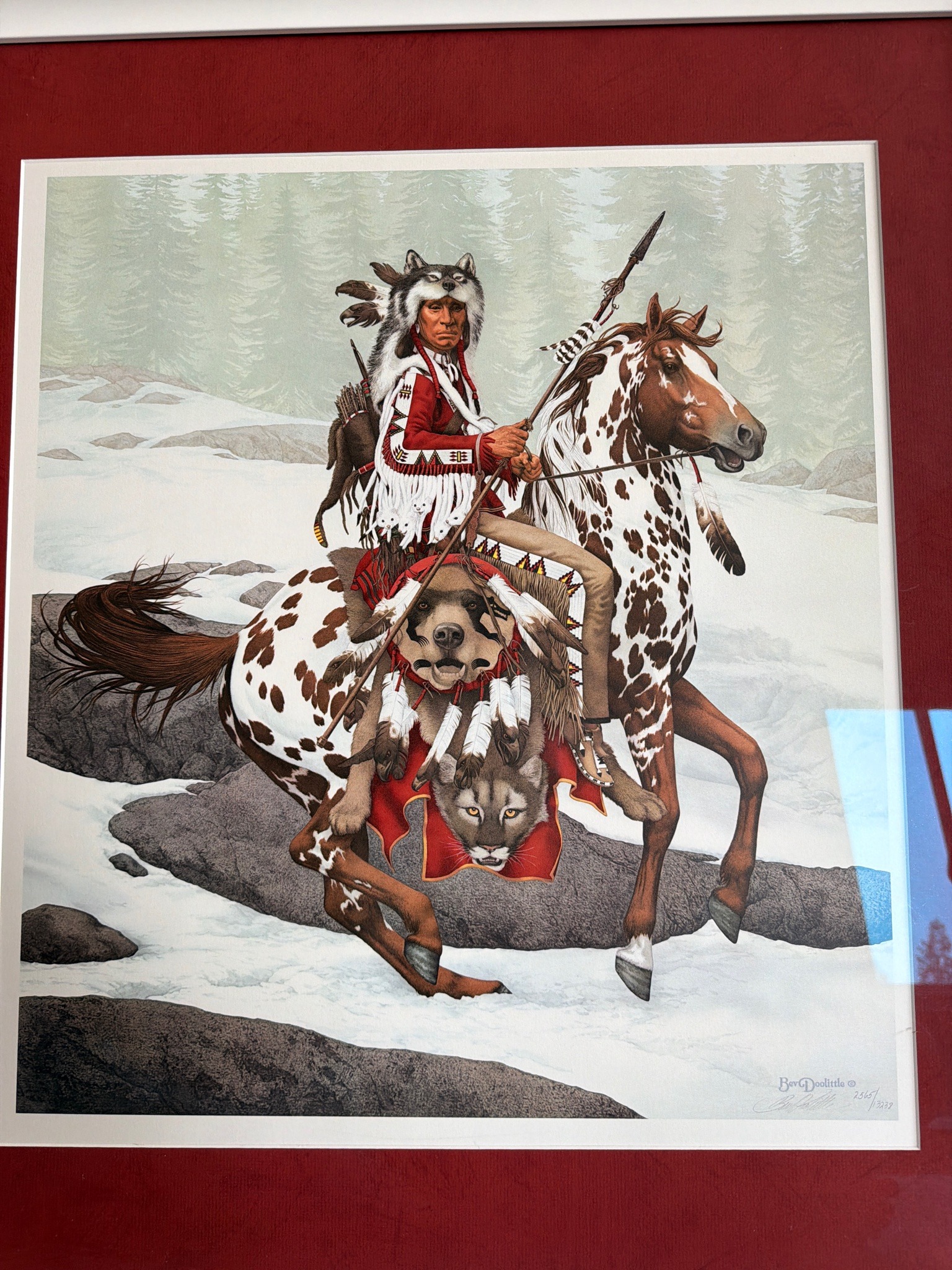 Submitted photo of Print signed 'Bev Doolittle'