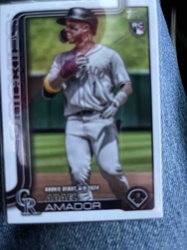 Adal Amador 2024 Bowman 'RC' Baseball Rookie Card