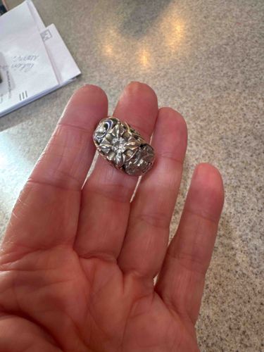 Silver Filigree Tubular Bead or Charm