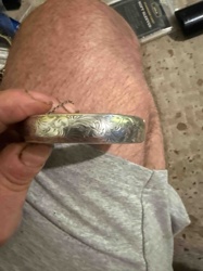 Vintage BIRKS Signed Sterling Silver Hinged Bangle