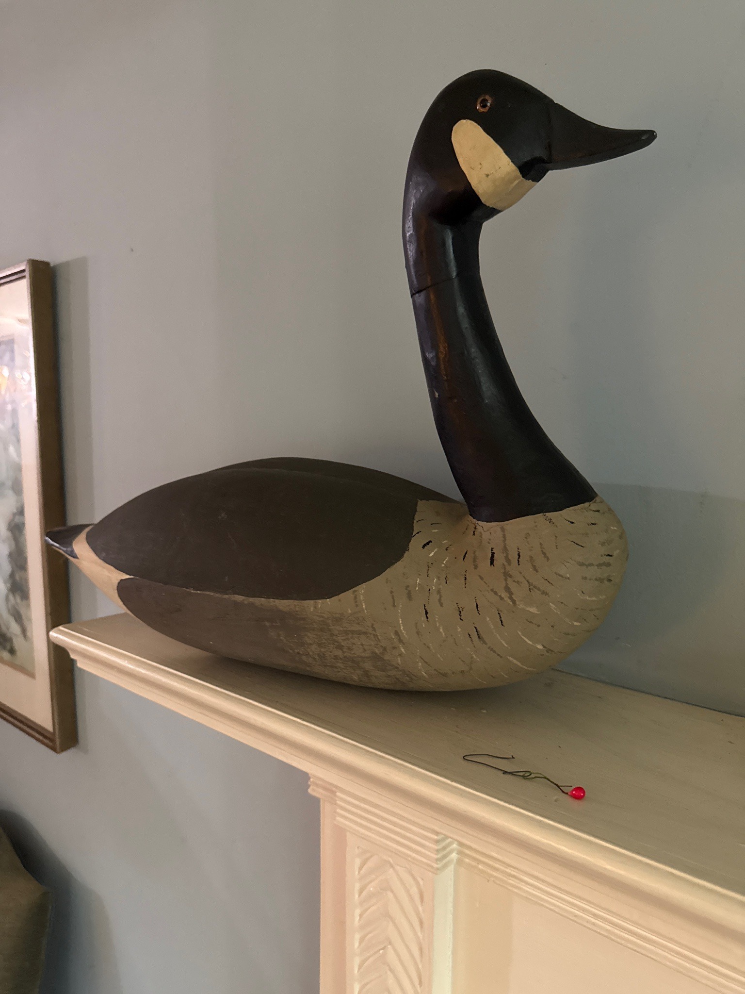 Submitted photo of Carved wooden Canada goose decoy