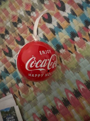 Coca-Cola 'Happy Holidays' Spherical Ornament