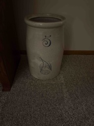 Antique 5-Gallon Salt-Glazed Stoneware Crock