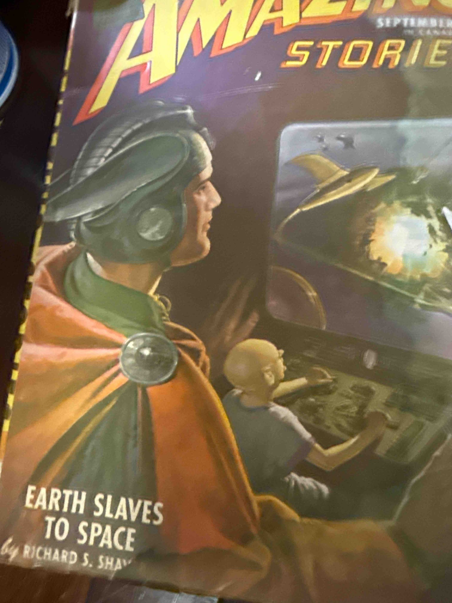 Submitted photo of Vintage pulp magazine featuring Amazing Stories (not authenticated)