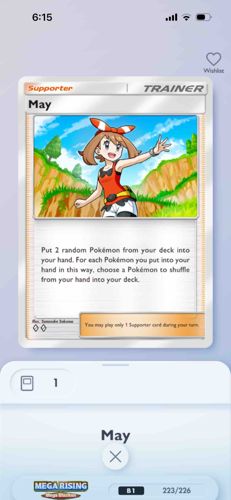 Pokémon TCG Card: May (Supporter)