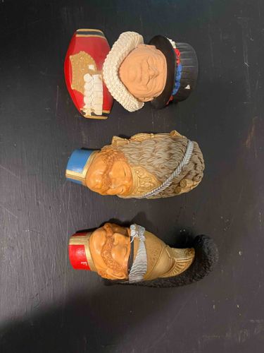 Set of Three Historical / Themed Sculptural Busts