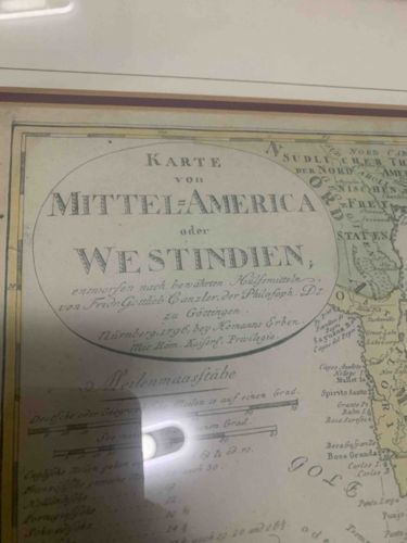 Karte von Mittel-America oder Westindien (Map of Central America or West Indies)