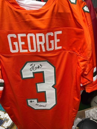 Autographed Jaxson Dart Miami Hurricanes Football Jersey