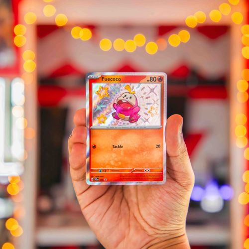 Fuecoco Holographic Pokemon Card