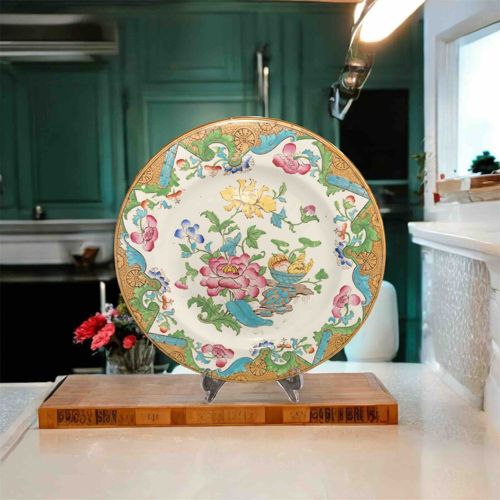 Chinese Export Porcelain Famille Rose Floral Plate