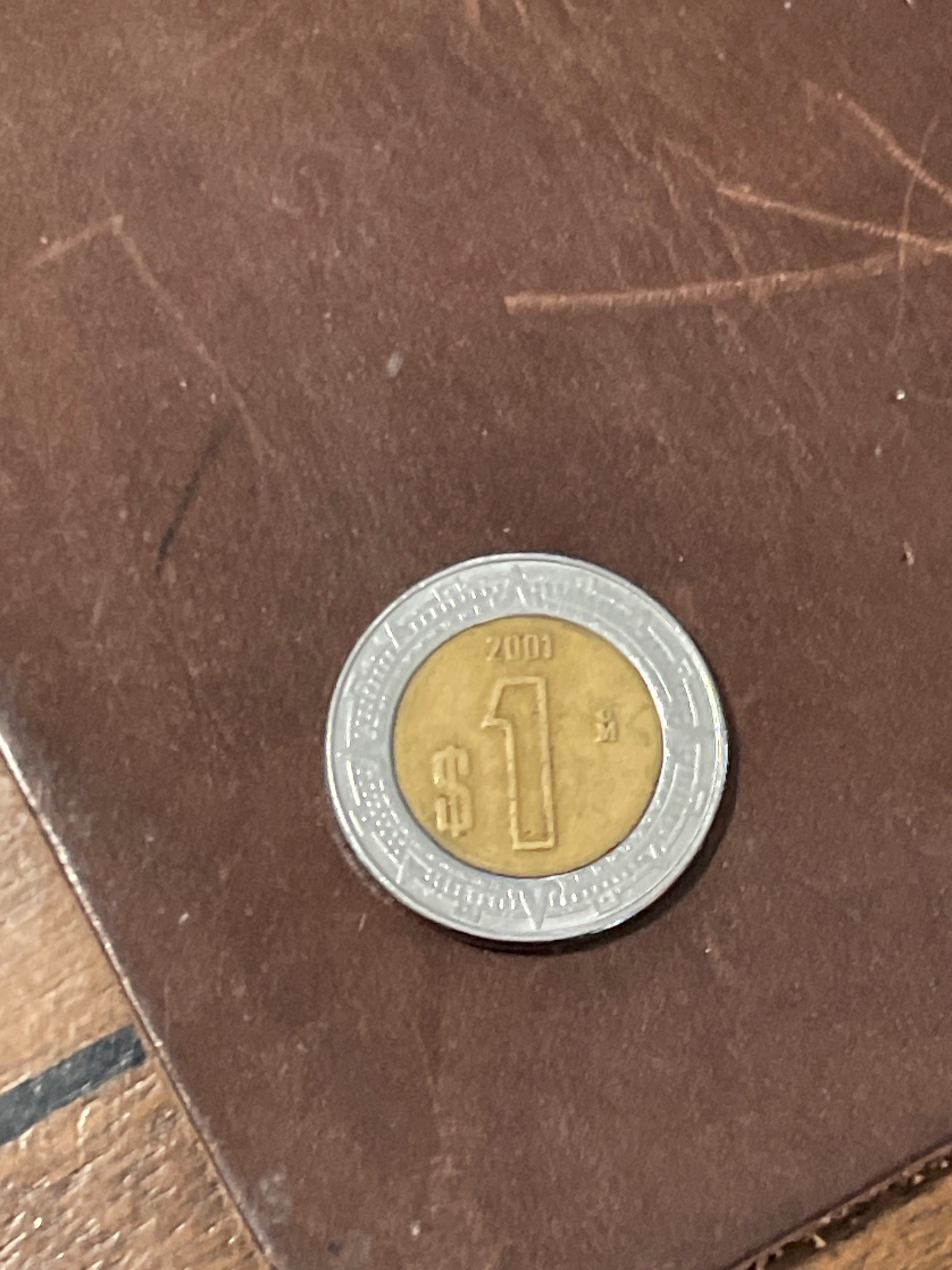Submitted photo of Mexican 1 Peso coin (not authenticated)