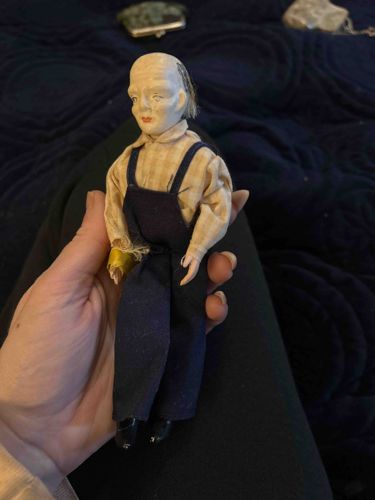 Vintage Folk Art Male Character Doll