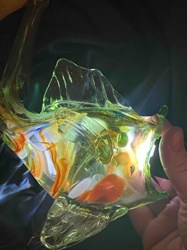 Murano Blown Glass Fish Sculpture