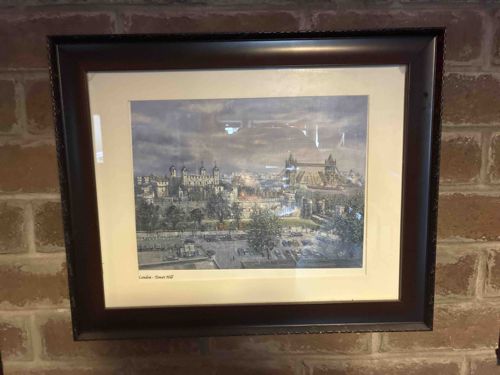 Framed Landscape Print of Tower Hill, London