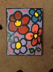 Abstract Floral Painting